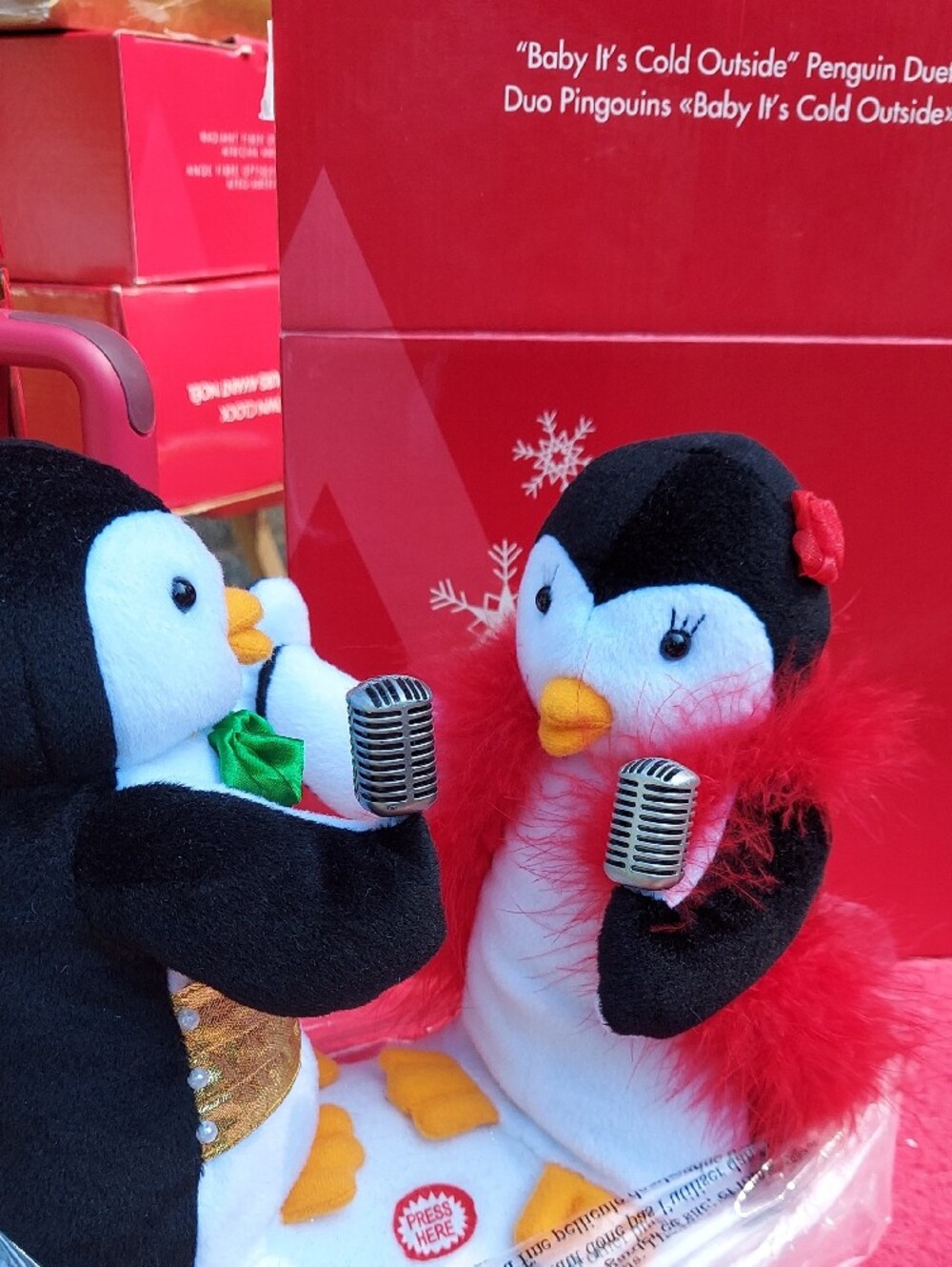 Avon Animated ~Plush Penguin Sings Baby Its Cold Outside